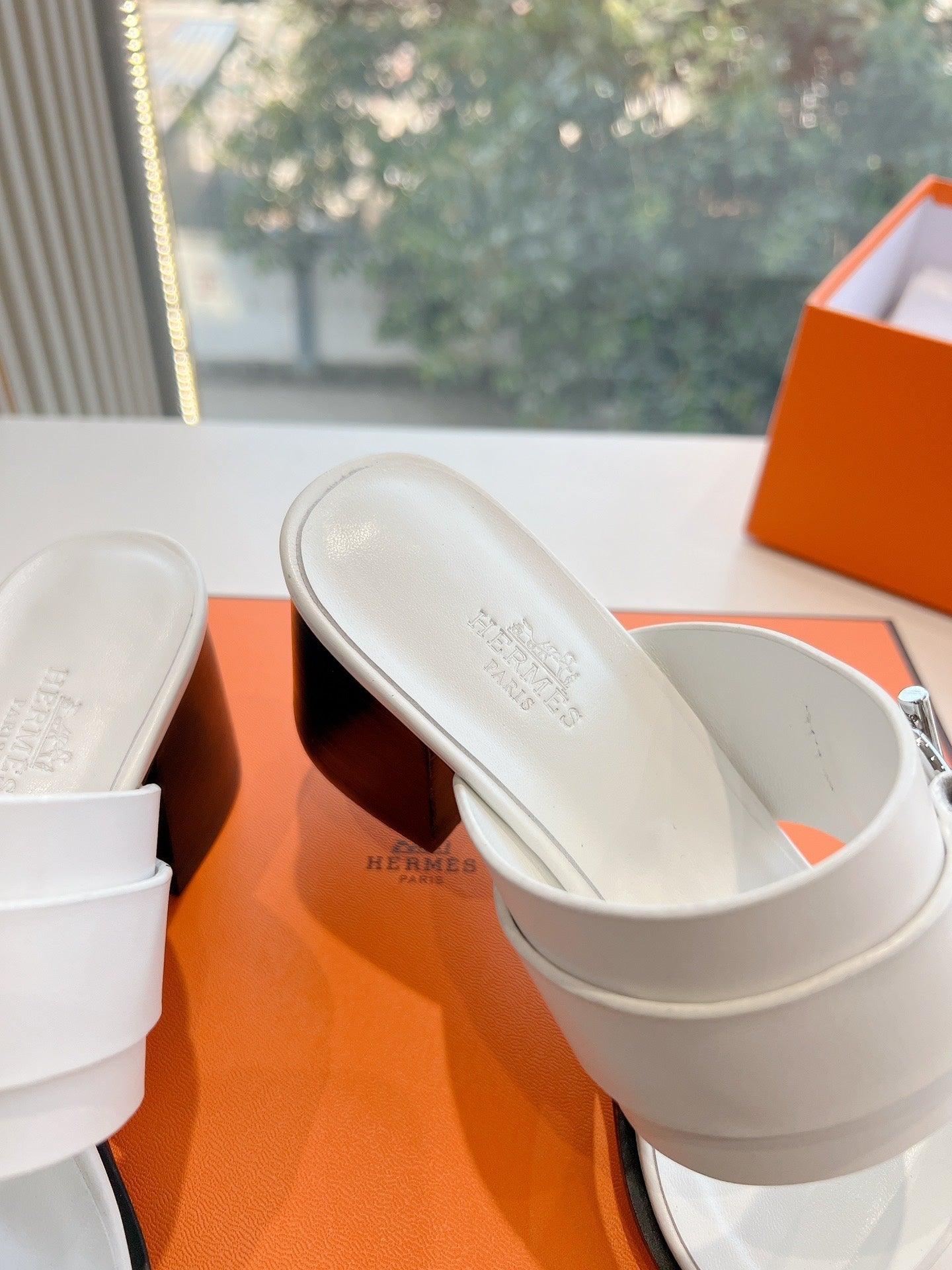 KUTE 60 SANDAL IN WHITE CALFSKIN、mysite、Cacoeks