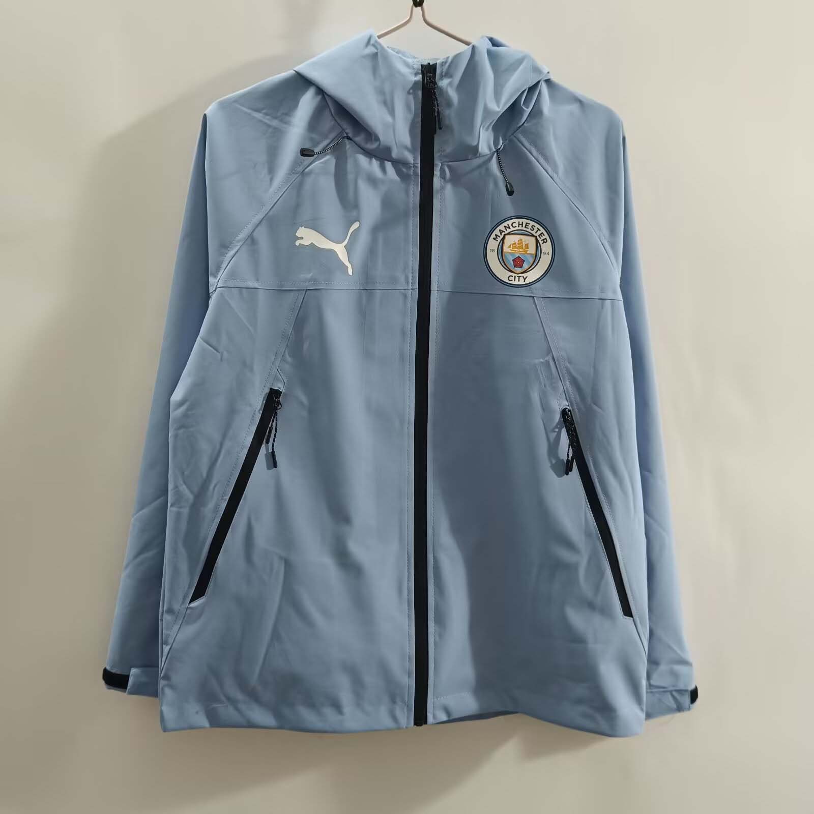 2025/2026 Manchester City Windbreaker Blue Football Shirt 1:1 Thai Quality:football jersey mysite: unitedjerseyfootball 邓江浪:football