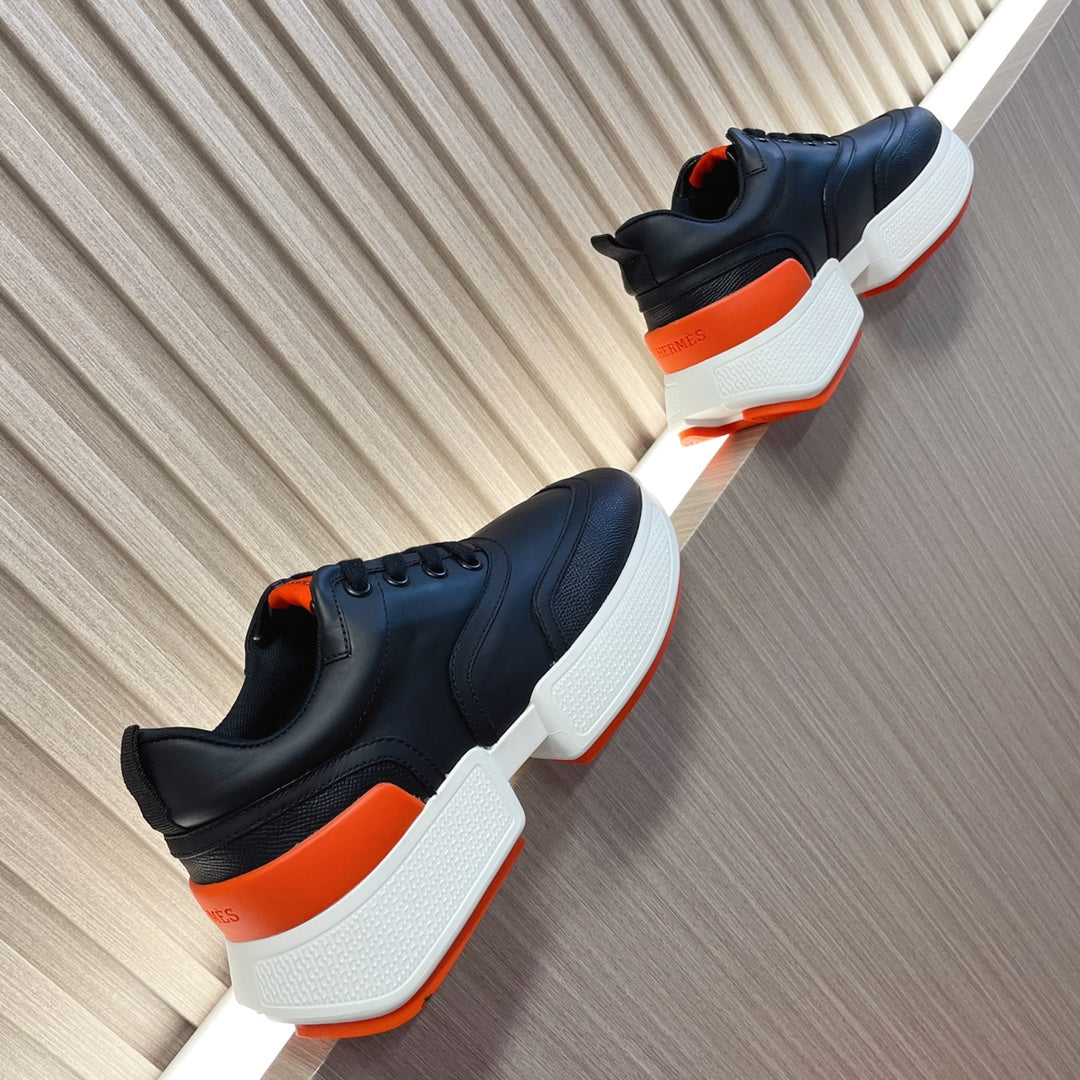 GIGA SNEAKER GLOSSY BLACK CALFSKIN、mysite、Cacoeks