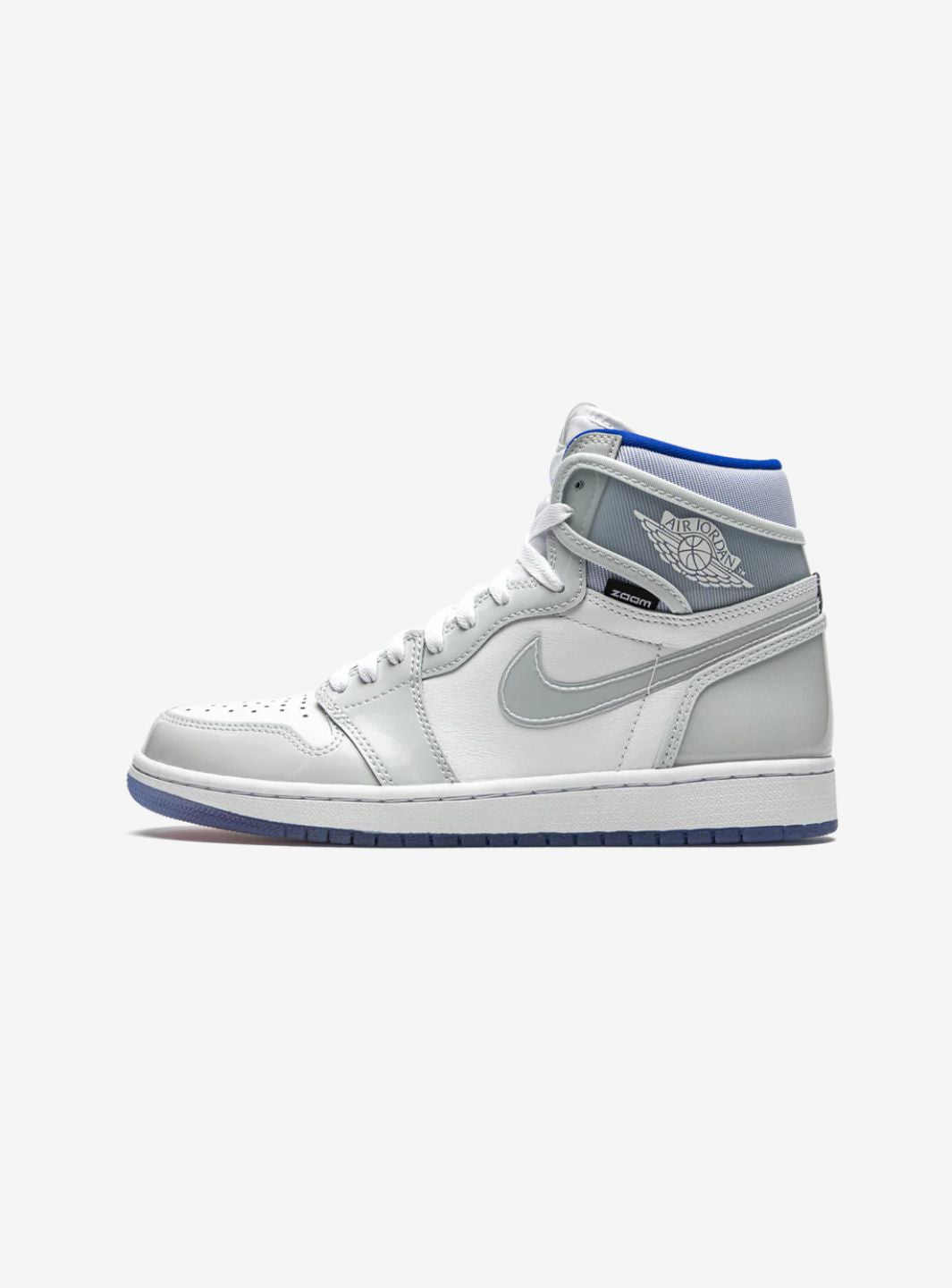 Air Jordan 1 Retro High Zoom White Racer Blue、JORDAN、Cacoeks