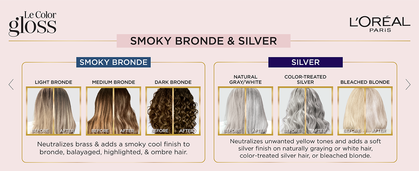 smoky bronde & silver shades