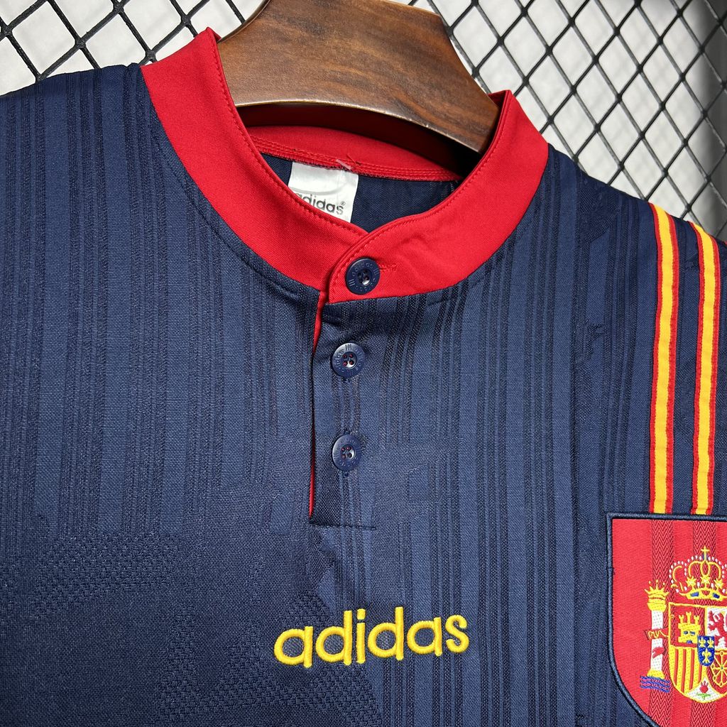 ManixJersey.com | Retro Spain 1996 Away Jersey -Customize Name, Number and Patch | Worldwide Shipping