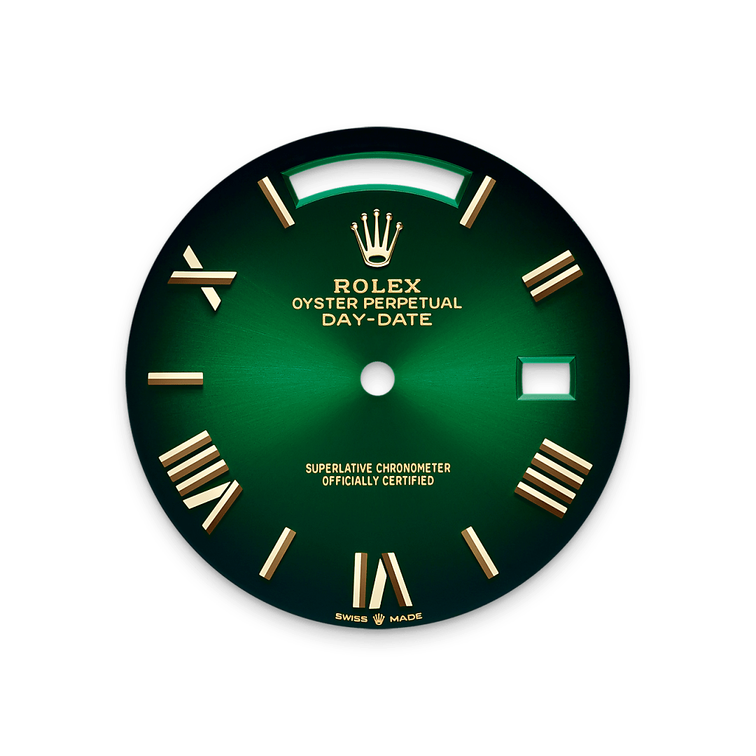 Green ombrΓ© dial
