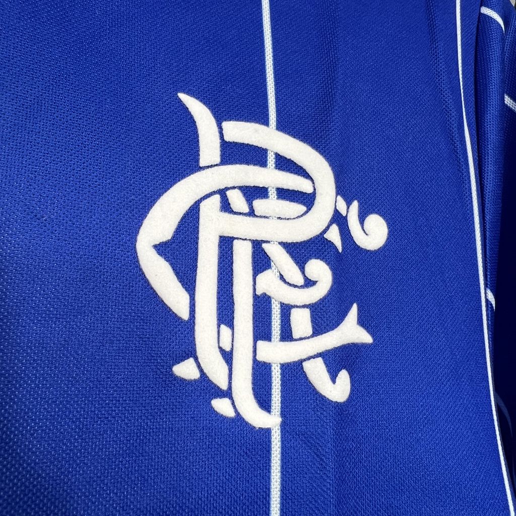 Higojerseys-Retro Glasgow Rangers 1982-83 Home Stadium Jersey