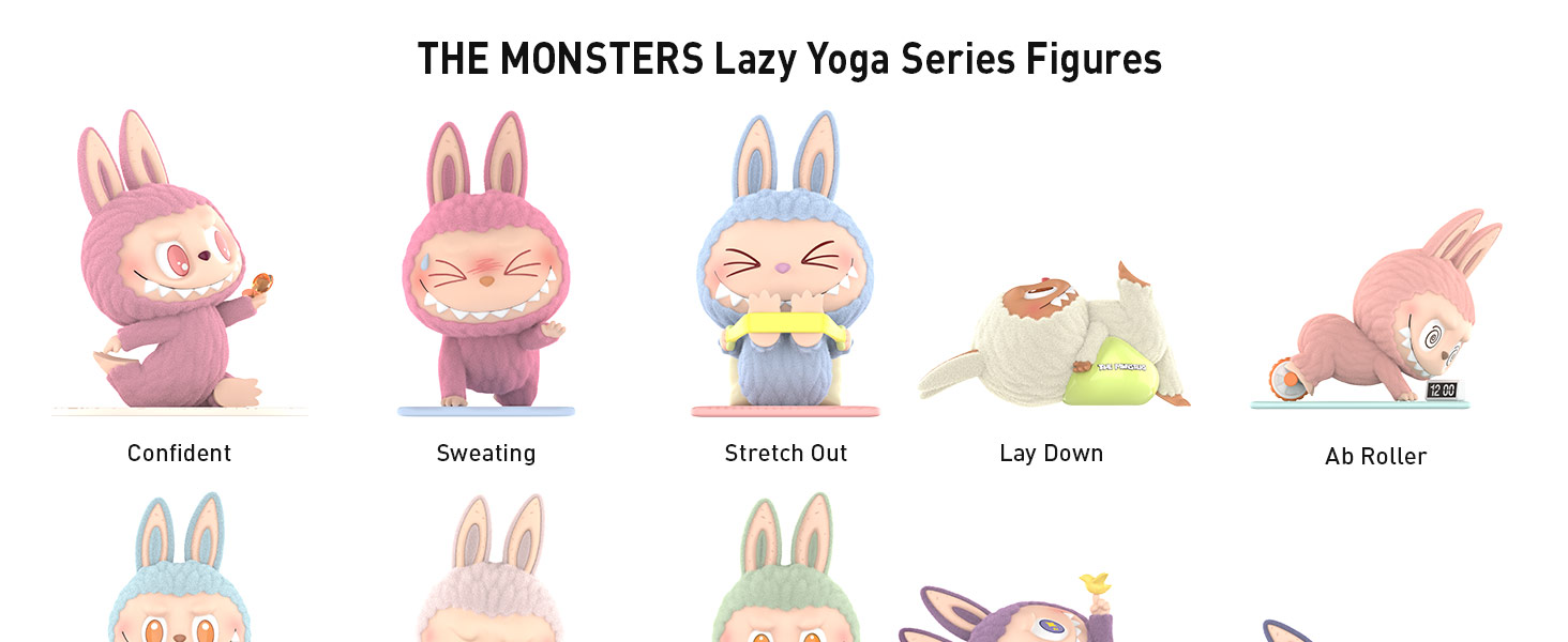 THE MONSTERS Lazy Yoga Series Figures