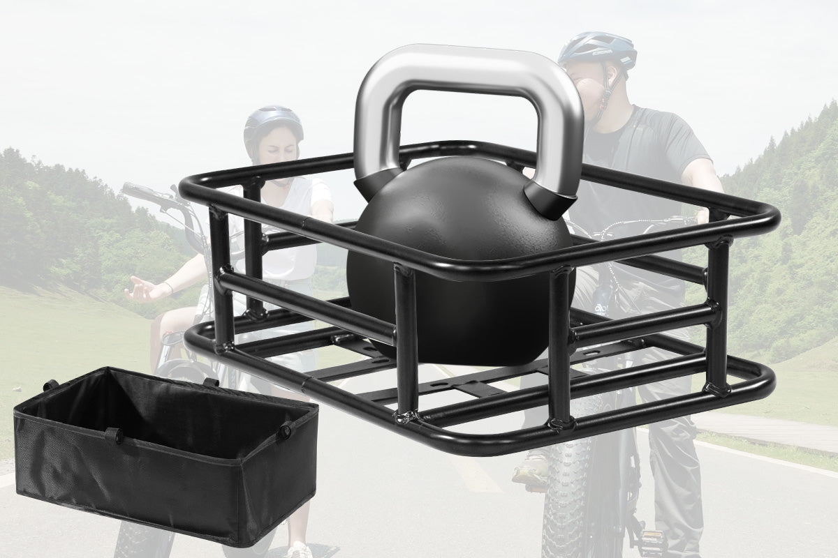 Large Ebike Rear Basket with Liner & Cargo Net、mySite、bearsvspackers