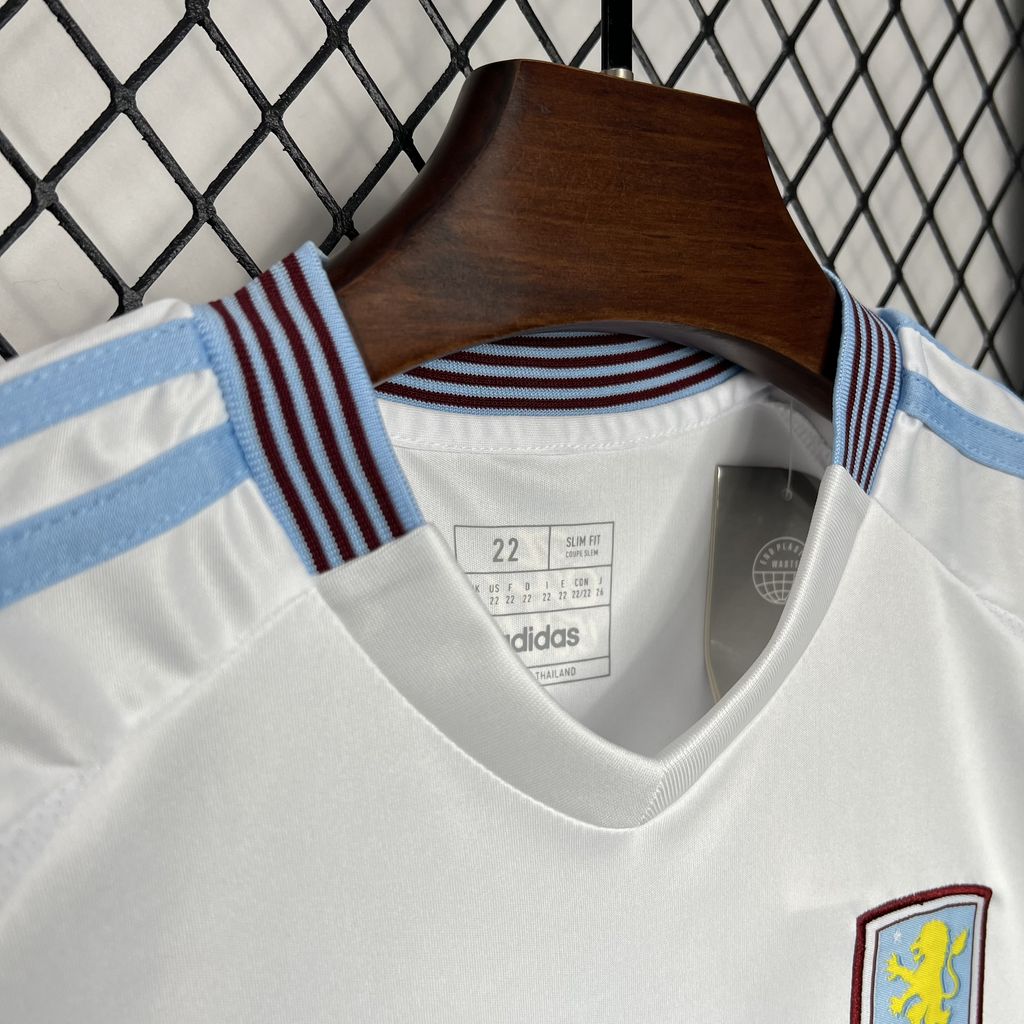 JerseysGala.com | Aston Villa 24-25 Away Kids Kit -Customize Name, Number and Patch | Worldwide Shipping