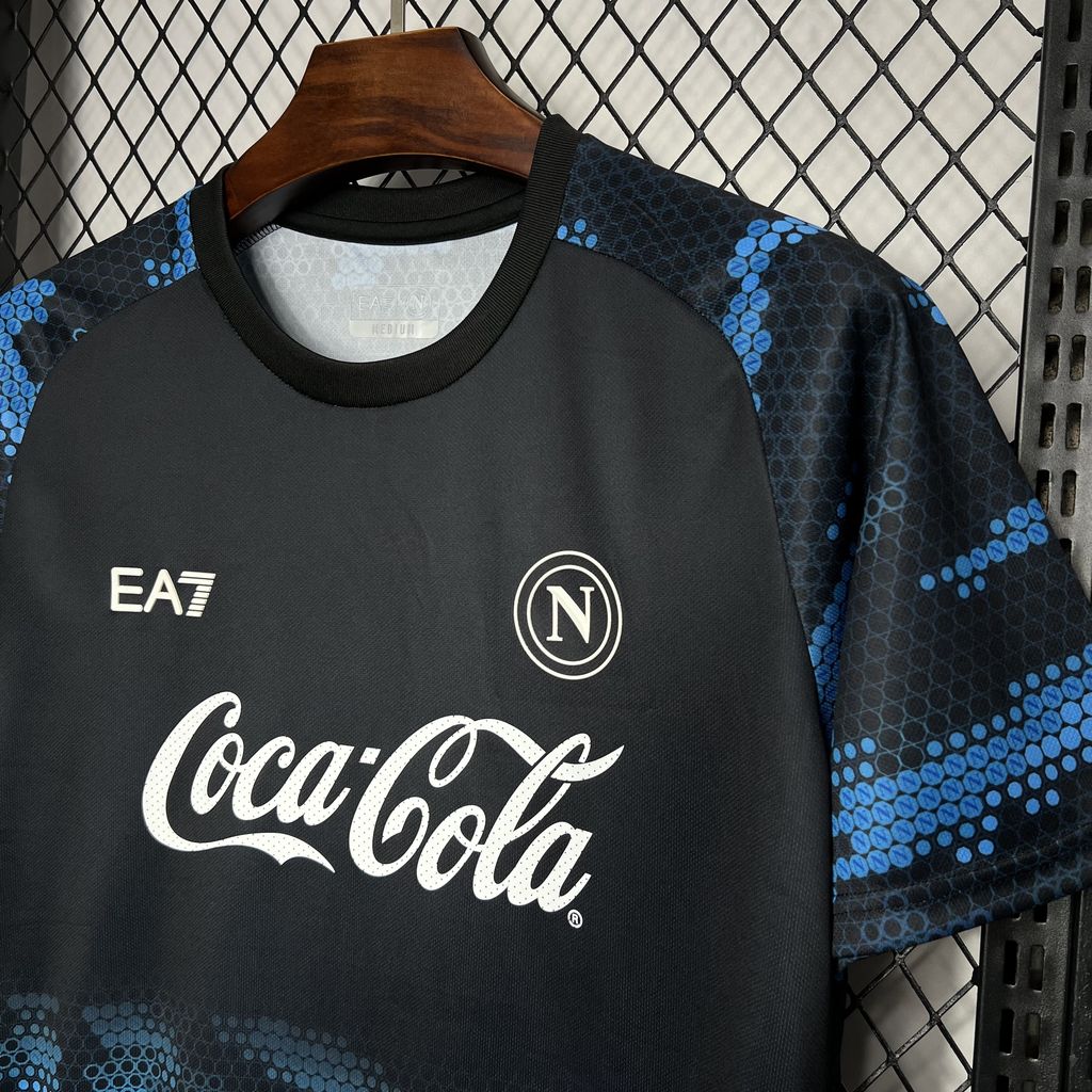 ManixJersey.com | Napoli 24-25 Black Blue Training Jersey - Fans Version -Customize Name, Number and Patch | Worldwide Shipping