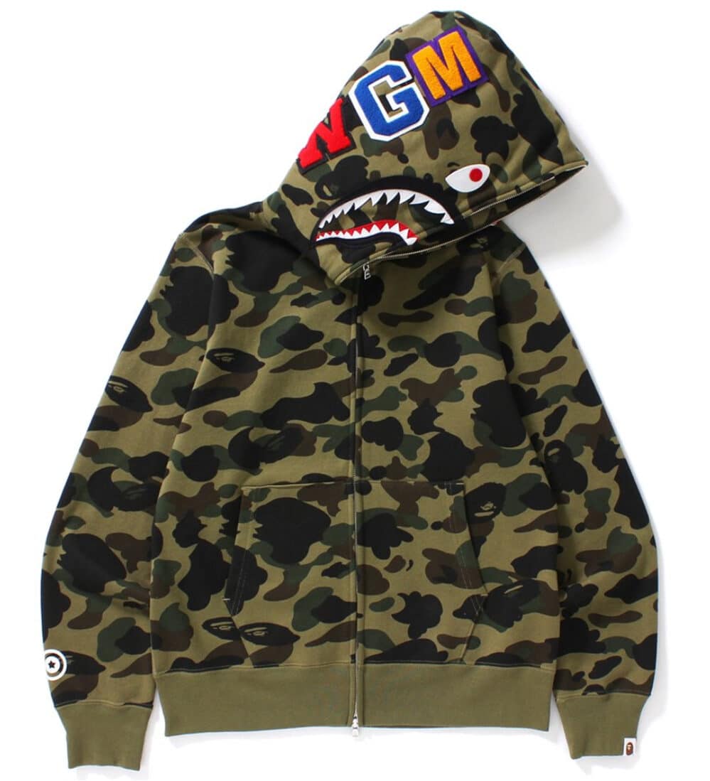 BAPE 1st Camo Shark Full Zip Hoodie、mysite、Cacoeks