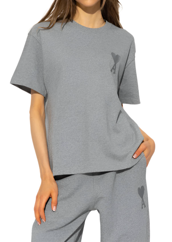 Ami Paris Tonal De Coeur Tee ‘Grey’ (SS22)、mysite、Cacoeks