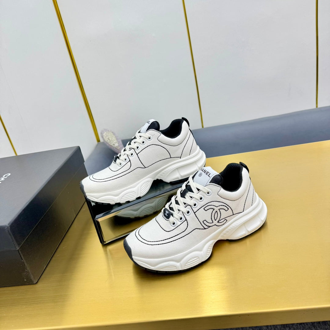 SNEAKER IN WHITE MIX BLACK BREATHABLE FABRIC、mysite、Cacoeks