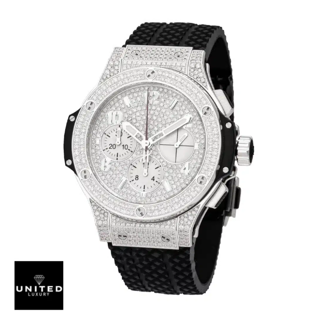 Diamond Hublot Replica Yeni Proje 15 Hublot 301.CX.130.RX Diamond replica bracelet is a black rubber