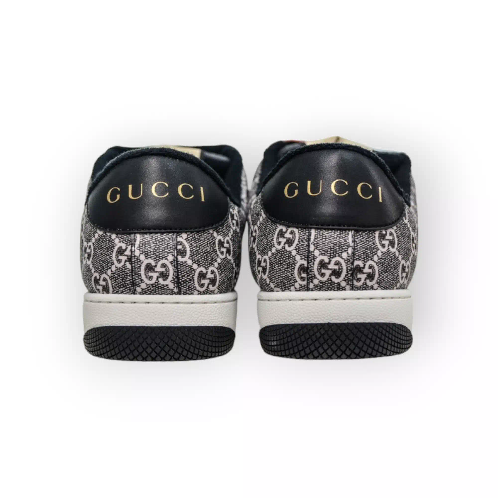 Gucci Screener Sneaker Black and Grey GG Supreme Canvas、mysite、Cacoeks