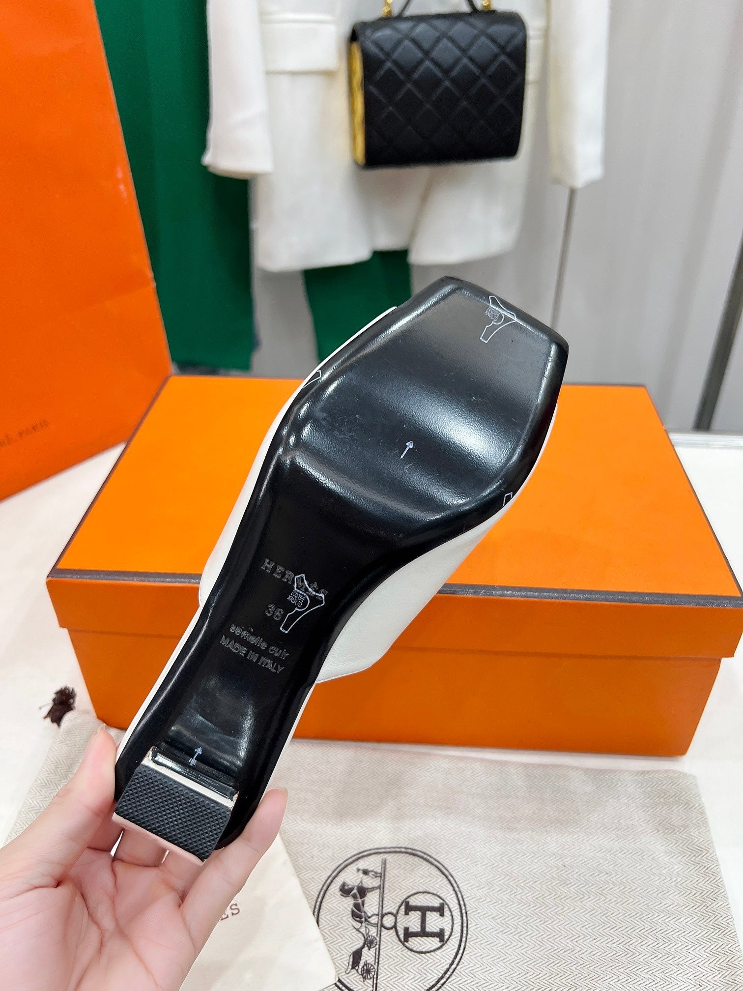 ICONIQUE 60 SANDAL IN WHITE CALFSKIN、mysite、Cacoeks