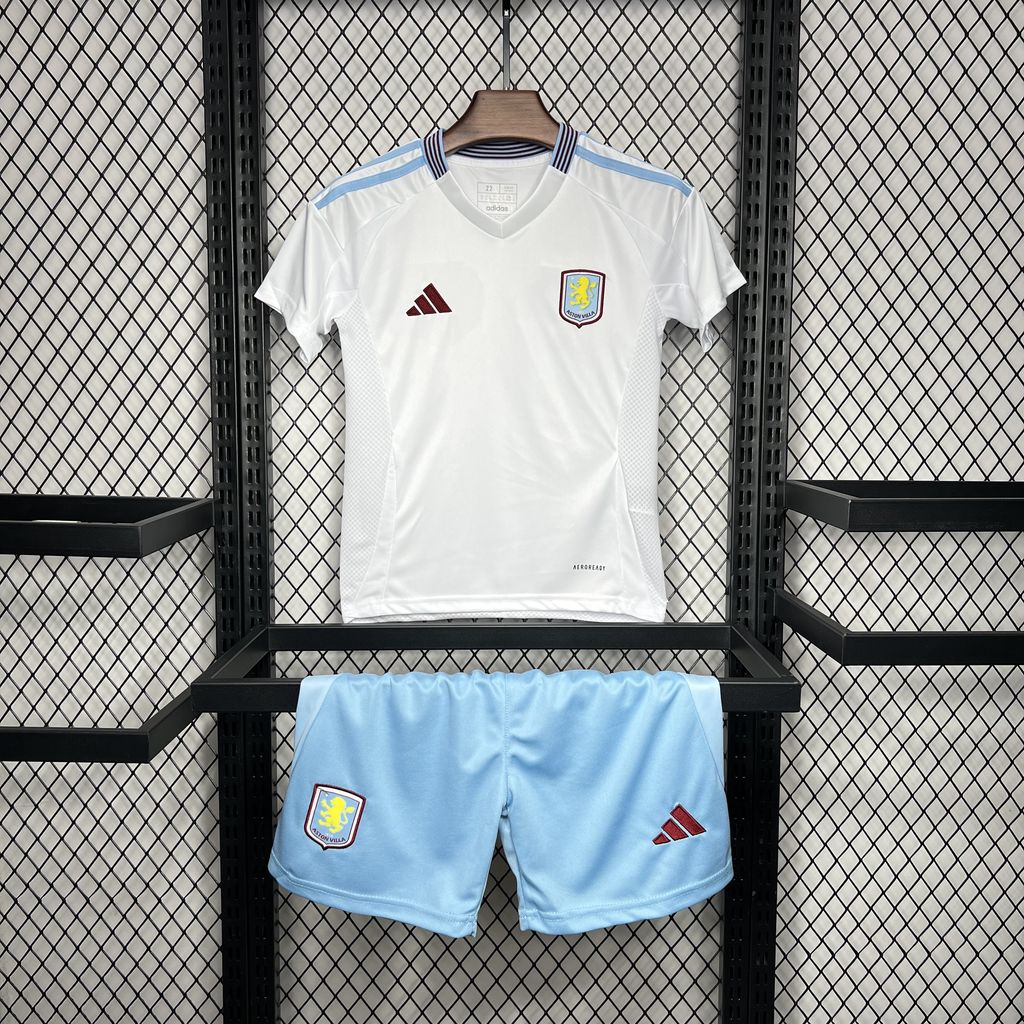 JerseysGala.com | Aston Villa 24-25 Away Kids Kit -Customize Name, Number and Patch | Worldwide Shipping
