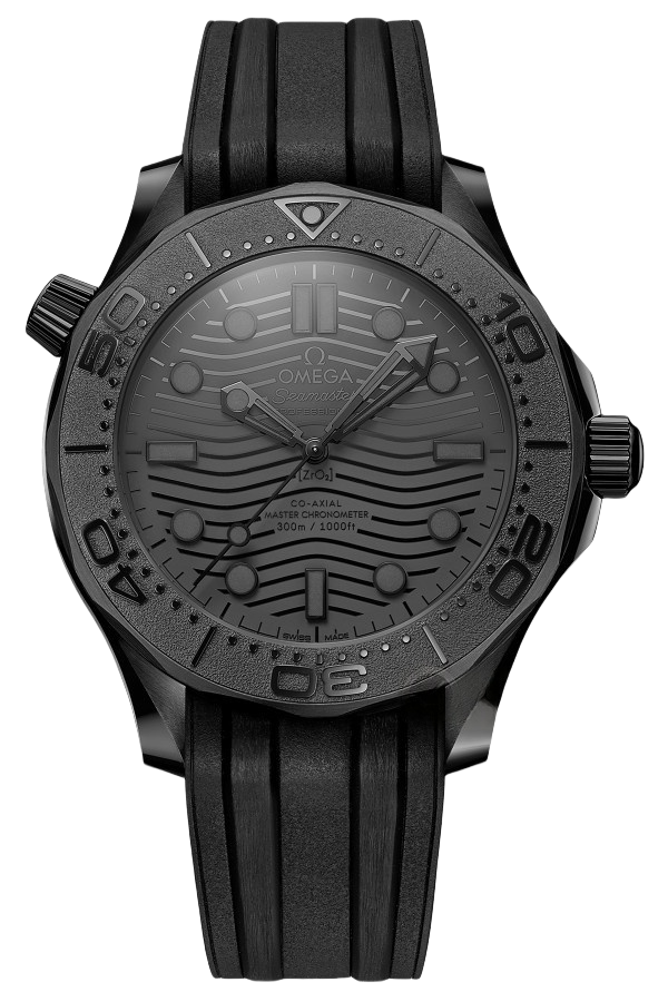 Omega Seamaster Ref. 210.92.44.20.01.003 Super Clone Watch – Black Dial Full Black Ceramic Fake Replica