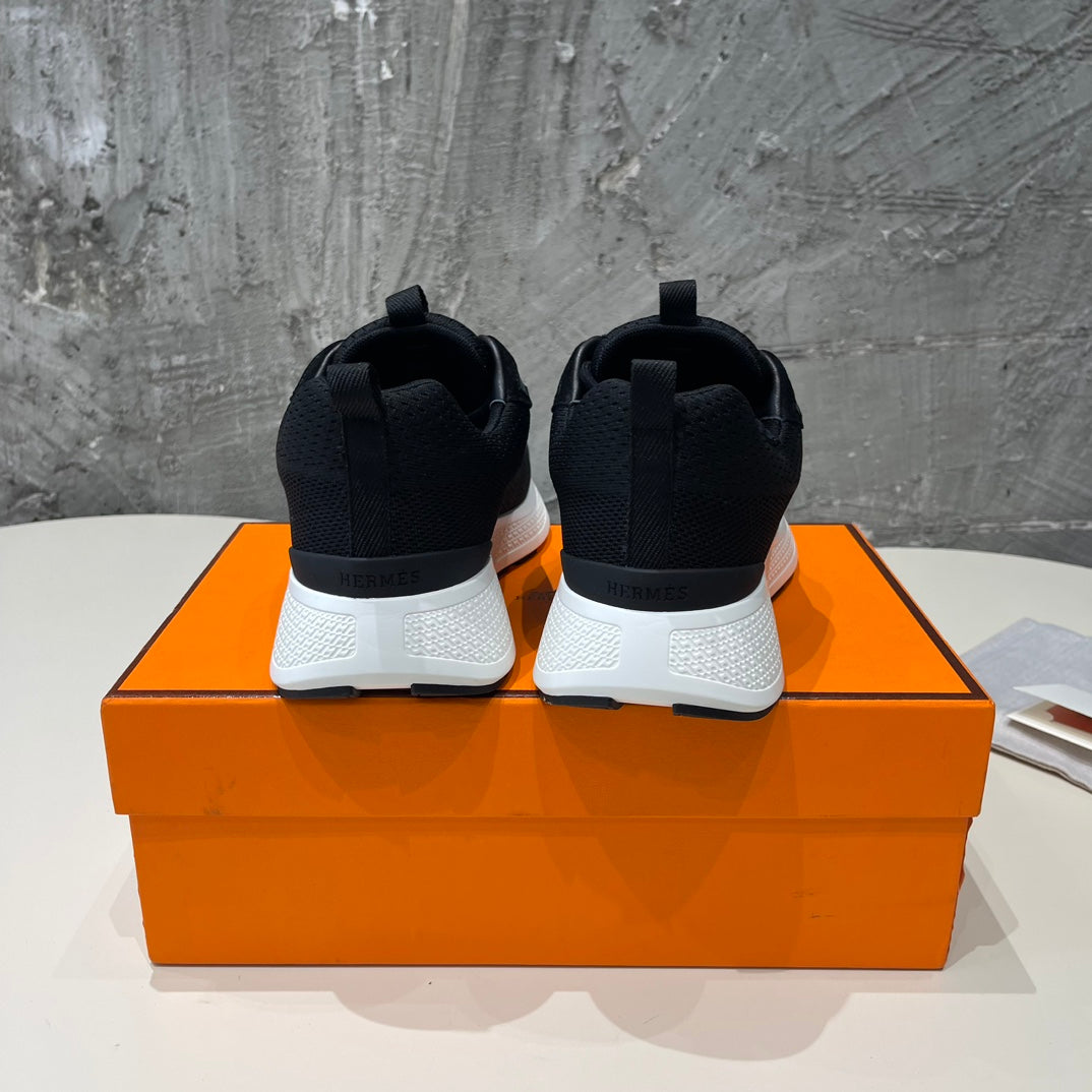 HEROS SNEAKERS BLACK GOATSKIN、mysite、Cacoeks