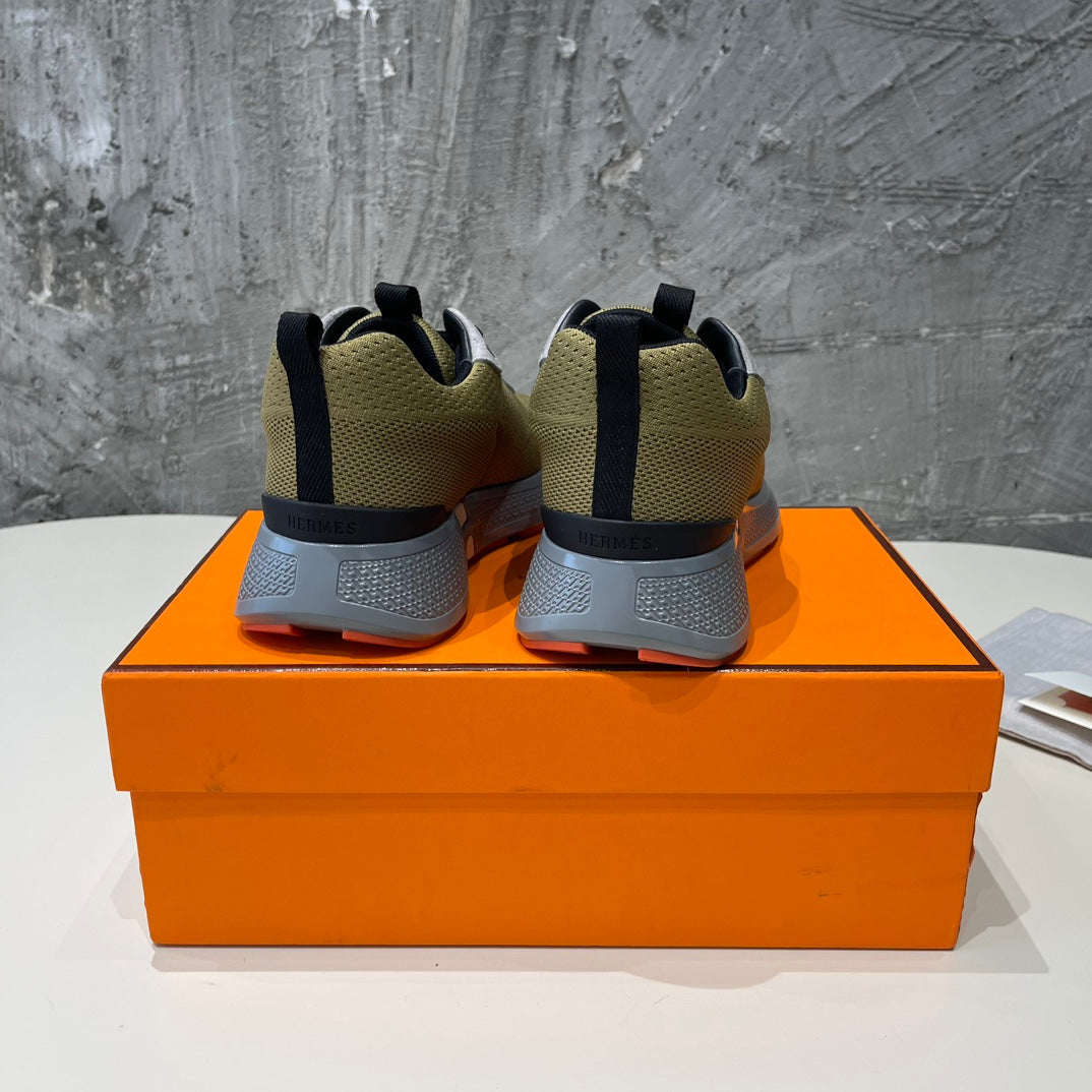 HEROS SNEAKERS OLIVE GOATSKIN、mysite、Cacoeks