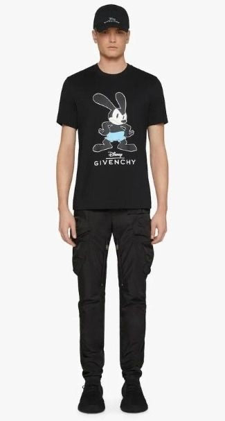 Givenchy x Disney Oswald The Lucky Rabbit Tee Black Slim Fit、mysite、Cacoeks