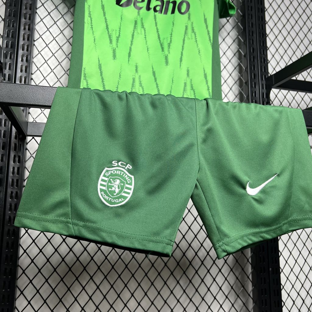Higojerseys-Sporting CP Portugal 24-25 Third Kids Kit