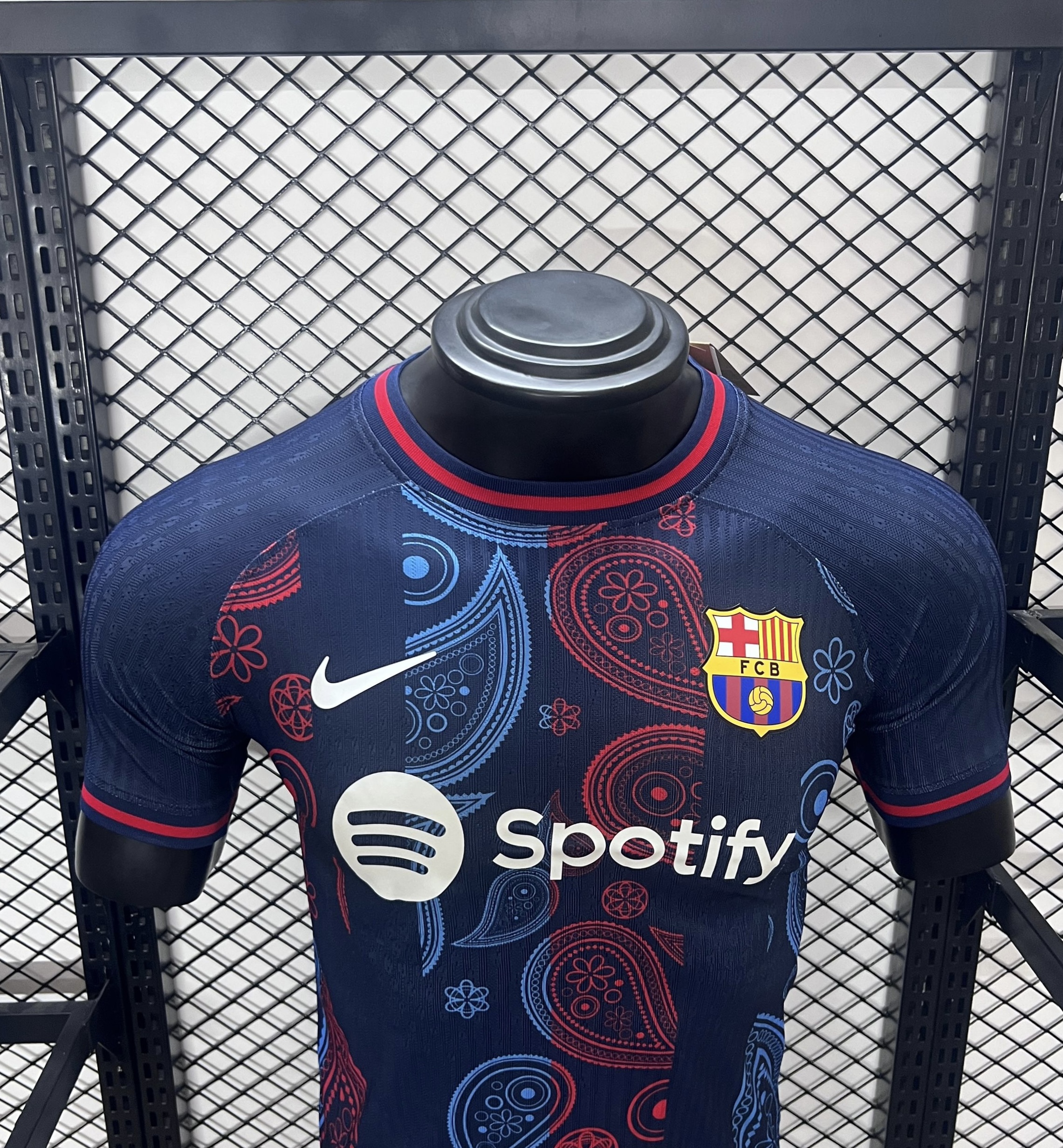 ManixJersey.com | Barcelona 24-25 Blue Speical Jersey - Player Version -Customize Name, Number and Patch | Worldwide Shipping