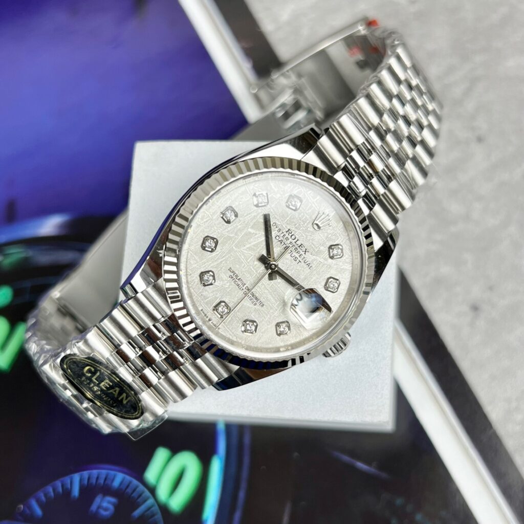 Đồng Hồ Rolex DateJust Mặt Thiên Thạch Nhà Máy Clean 41mm (4)