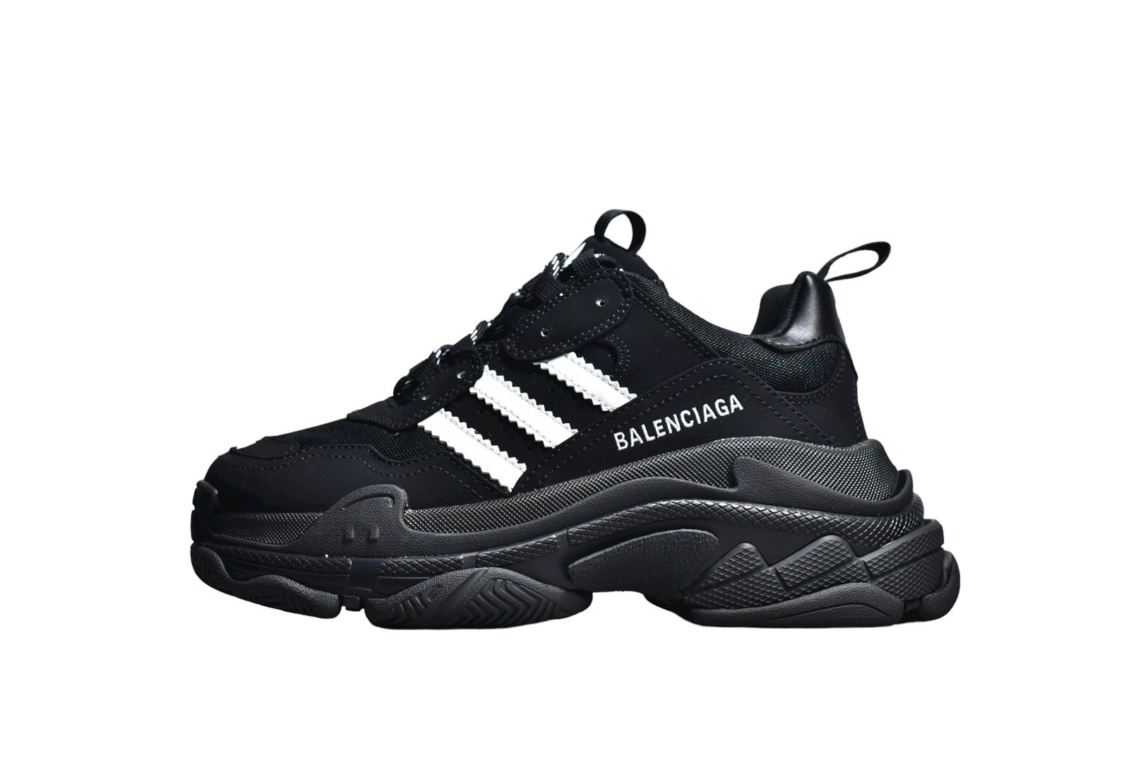 Balenciaga Triple S Sneaker x Adidas in Black、mysite、Cacoeks