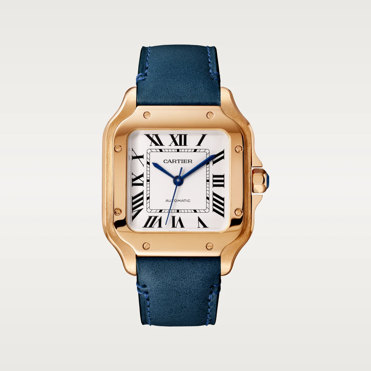 Super Clone 1:1 CARTIER SANTOS Medium Model Rose Gold WGSA0028 Replica-fasswatch