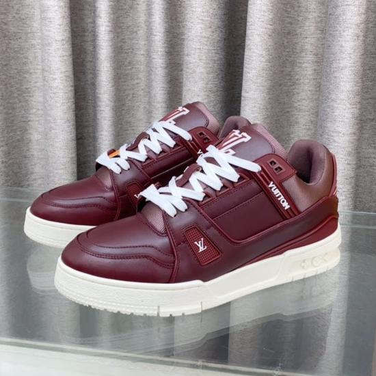 LV MAXI TRAINER IN GARNET RED CALFSKIN、mysite、Cacoeks