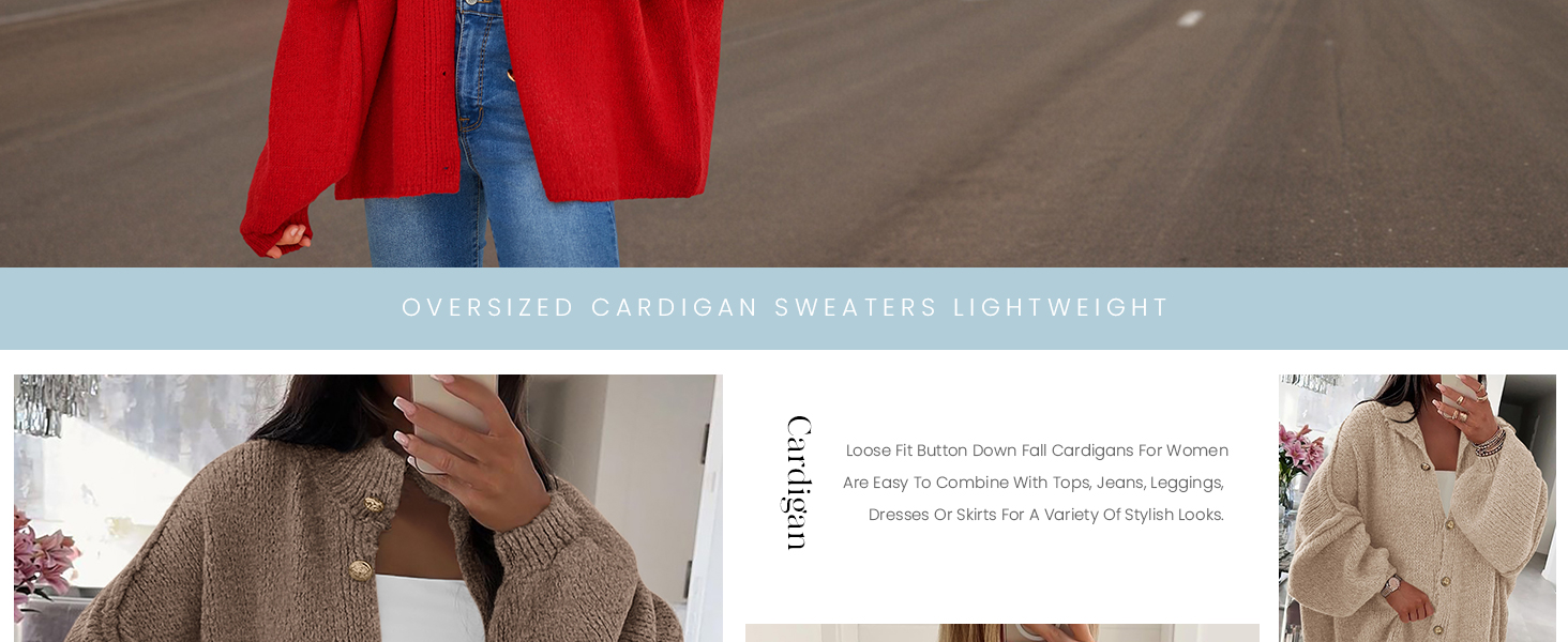 Women's Winter Button Down Cardigan Sweaters