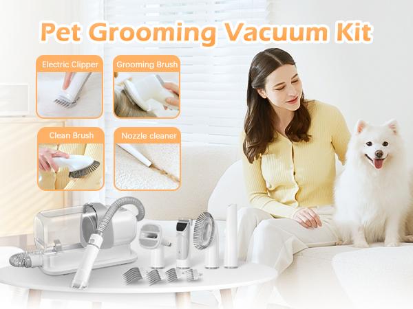 Product Introduction of LMVVC pet grooming kit with vacuum for dogs and cats 2