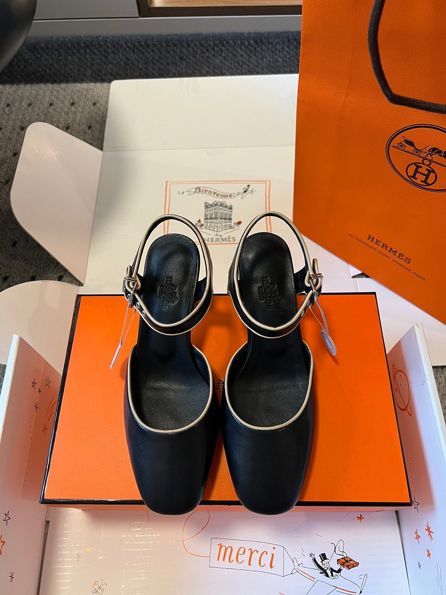 KLEO HIGH SLINGBACK IN BLACK CALFSKIN、mysite、Cacoeks