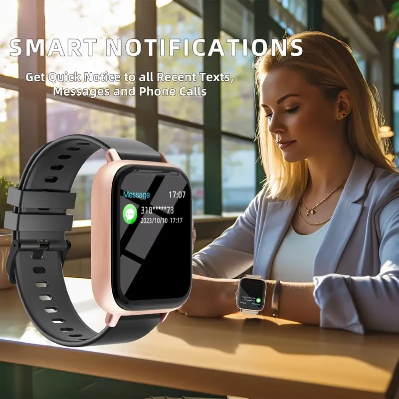 multifunctional   watch for men women 1 83   screen with wireless calling   pedometer fitness   smartwatch for iphone android cell phones smartbands fitness watch for women men friend gift birthday gift details 4