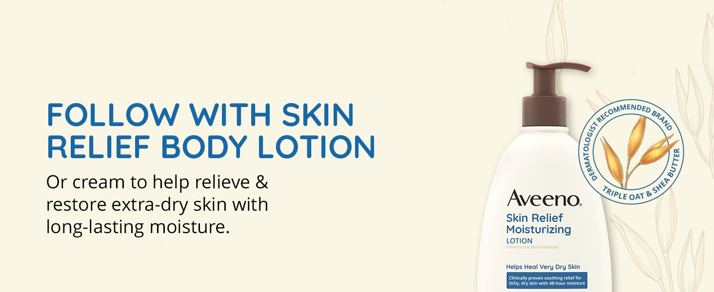 Skin Relief body lotion cream relieve restore dry daily skincare long-lasting moisture hydration