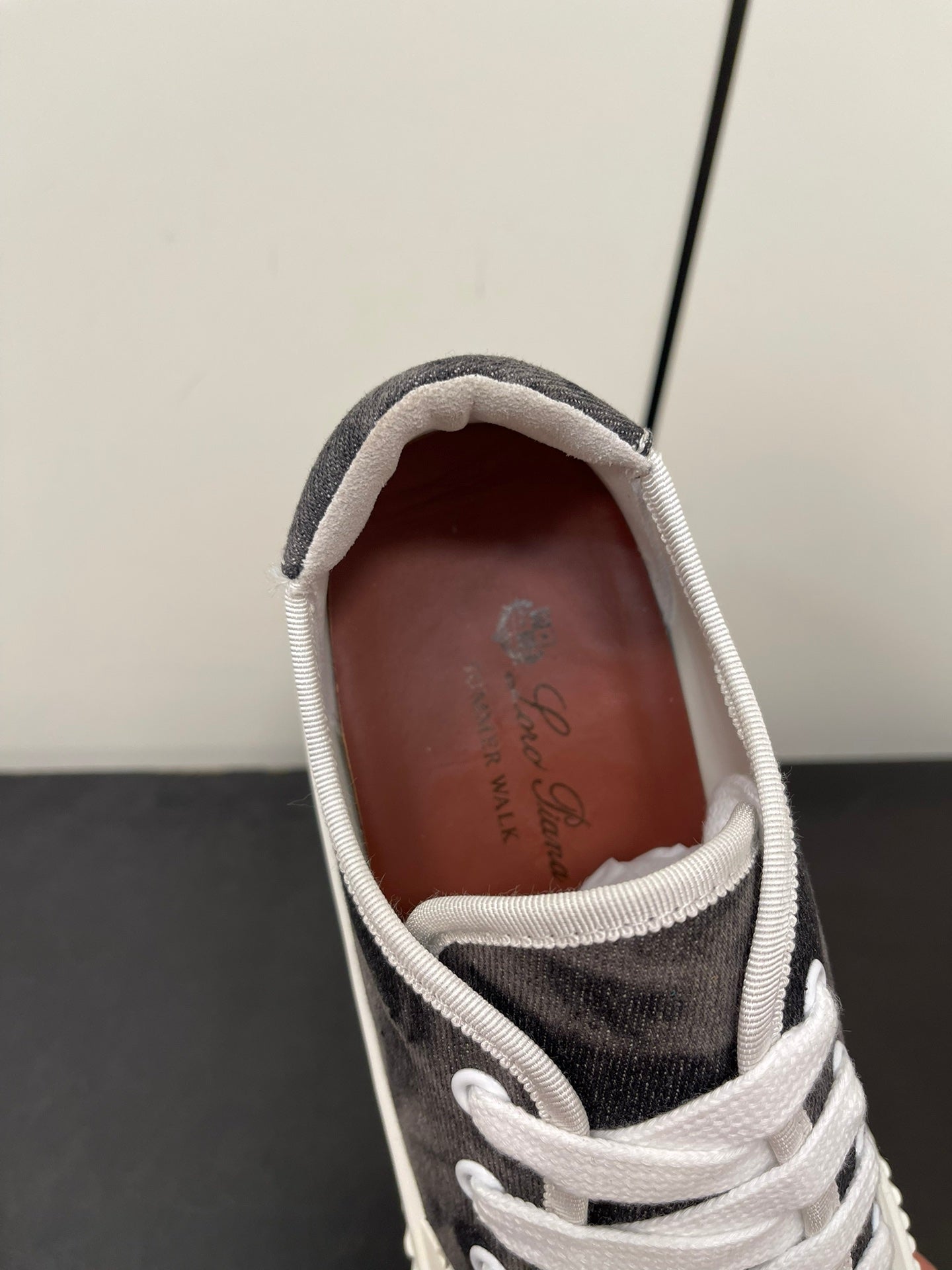 LP CLASSIC BISCUIT SNEAKER CHARCOAL CALFSKIN、mysite、Cacoeks