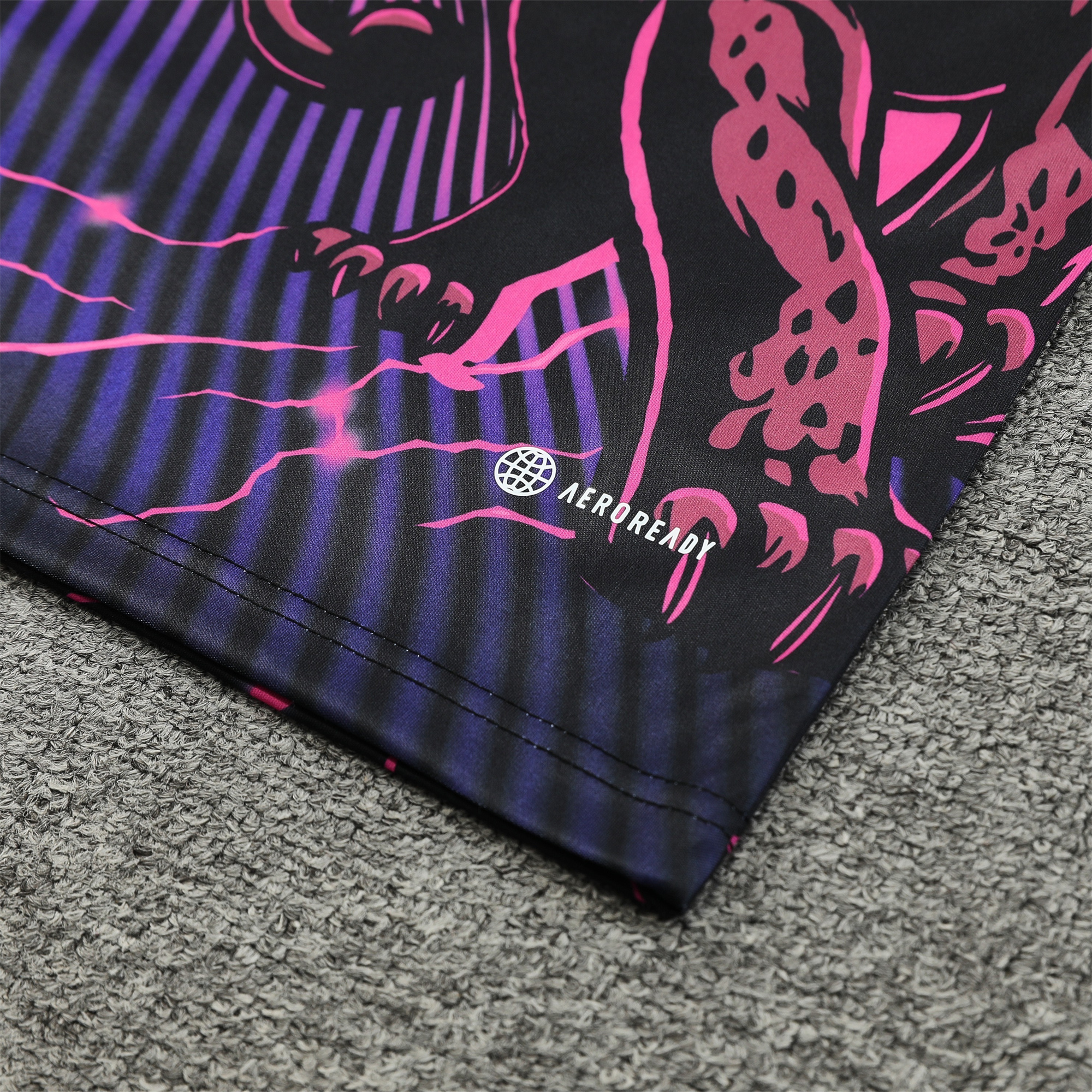 Higojerseys-Real Madrid 24-25 Vest Training Set - Purple & Black Leopard