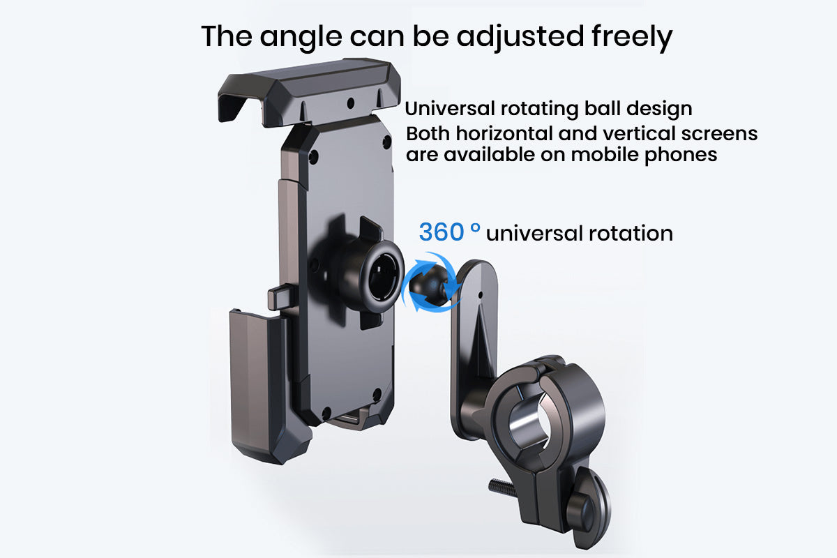 Bike Phone Mount Holder with Rain & Shade Shield、mySite、bearsvspackers