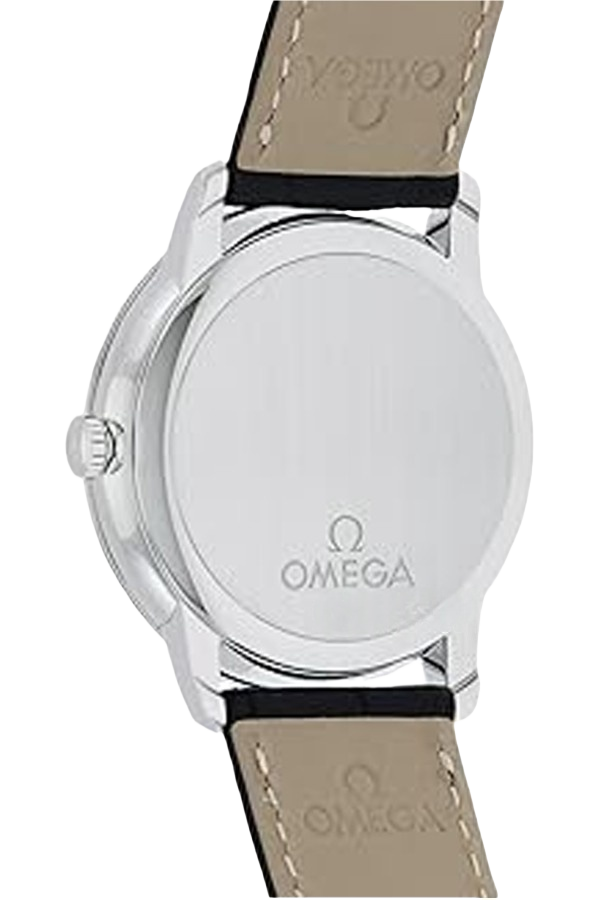 Omega De Ville Ref. 424.13.40.20.02.001 Super Clone Watch – Silver Dial Leather Strap Fake Replica
