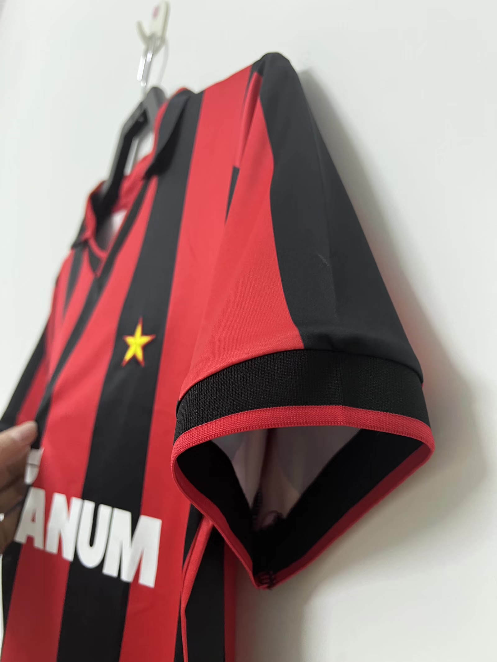 1990/1991 Retro AC Milan Home Football Shirt 1:1 Thai Quality:football jersey mysite: unitedjerseyfootball 邓江浪:football