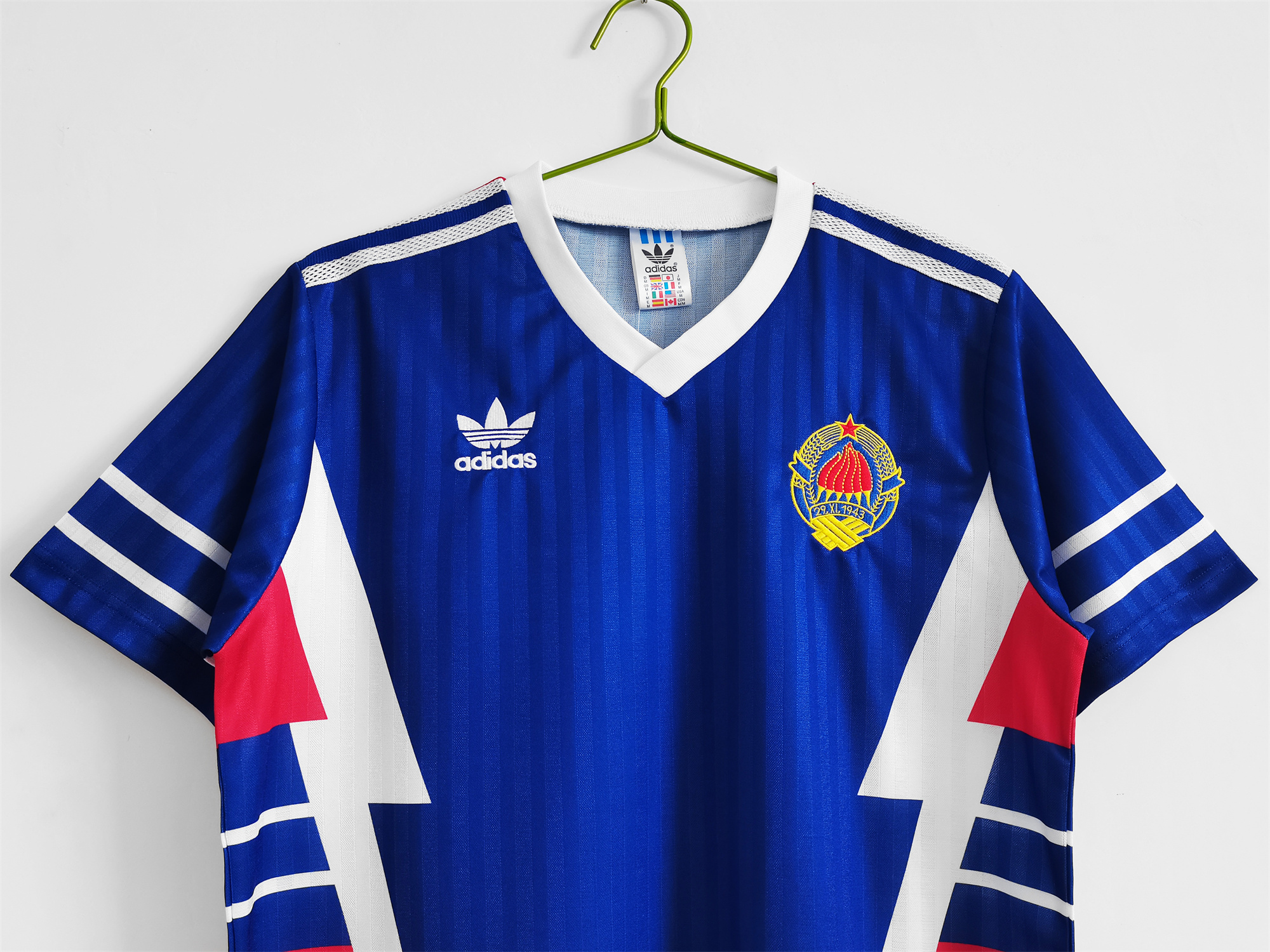 Higojerseys-Retro Jugoslawien 1990 Home Stadium Jersey