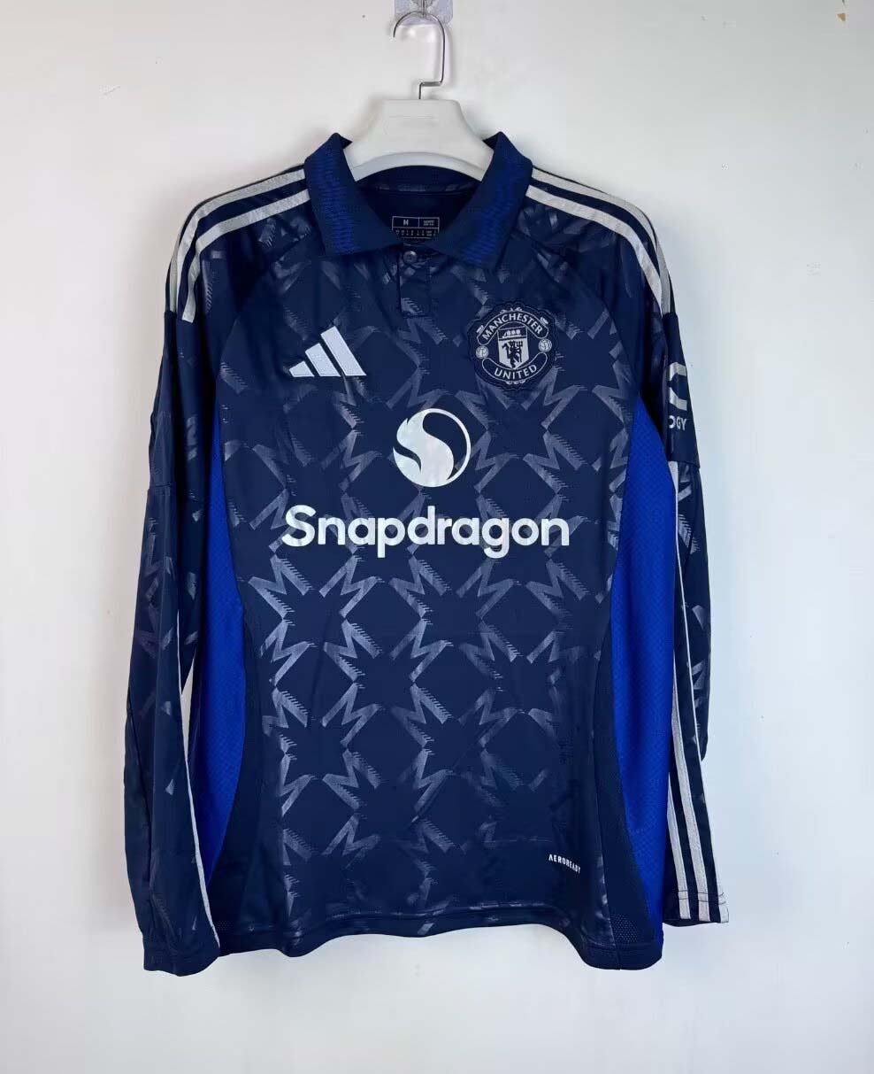 2024/2025 Long Sleeve Manchester United Away Football Shirt 1:1 Thai Quality:football jersey mysite: unitedjerseyfootball 邓江浪:football