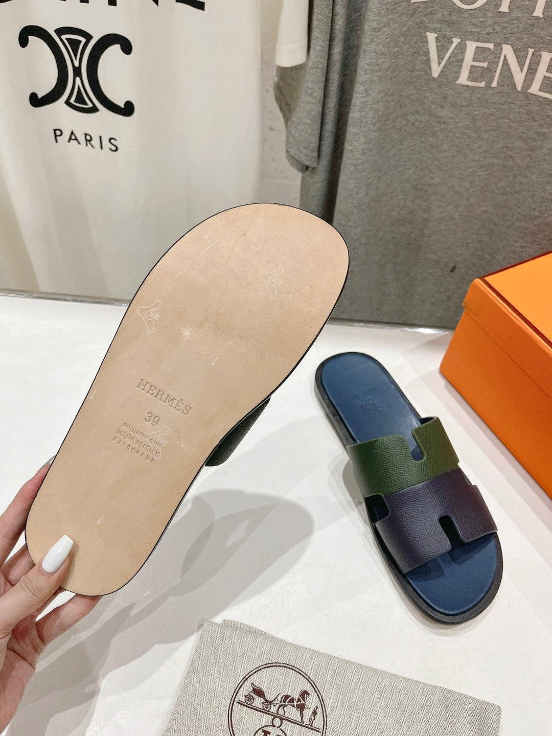 IZMIR SANDAL AEGEAN MIX HUNTER MIX PEACOCK LAMBSKIN、mysite、Cacoeks