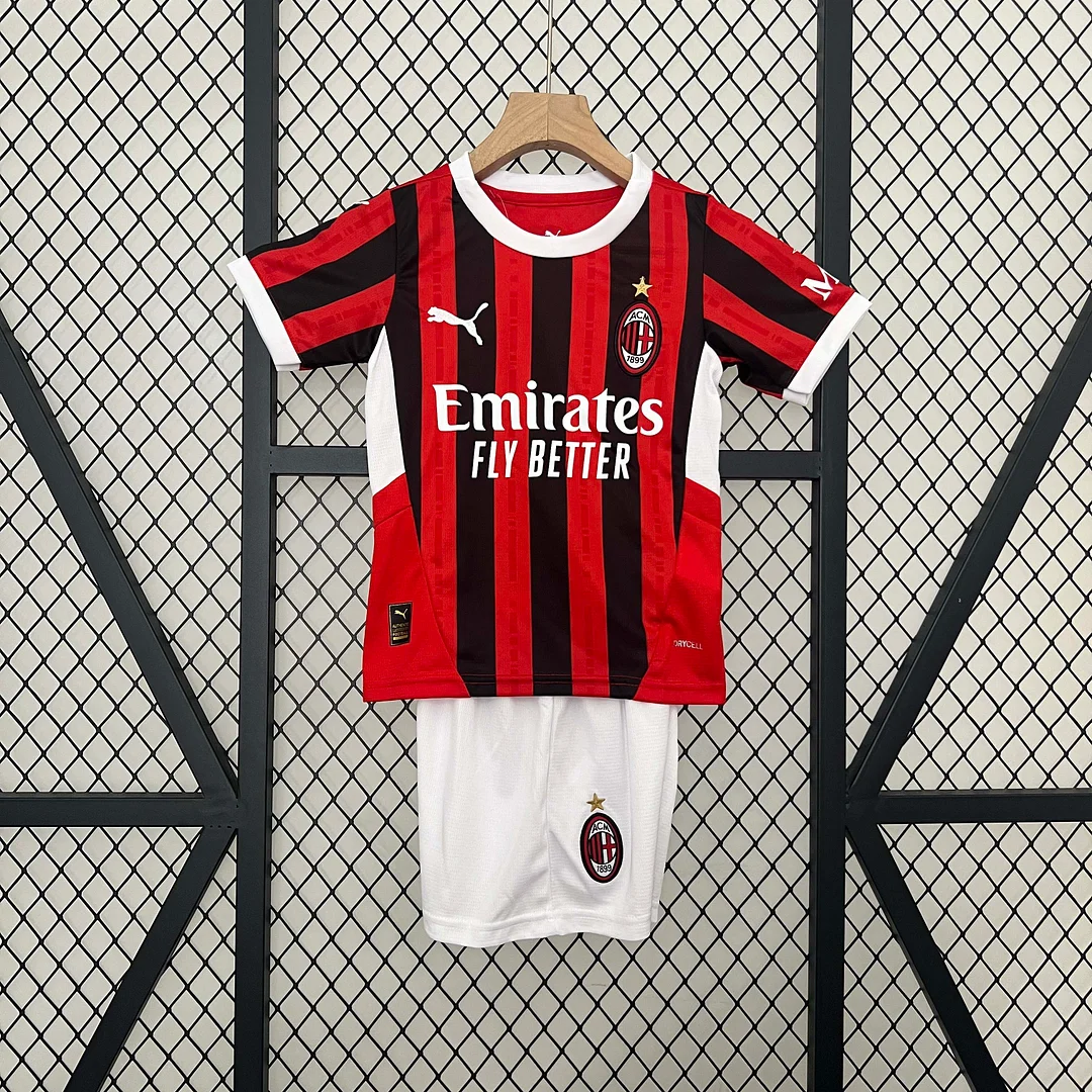2024/2025 AC Milan Home Football Shirt 1:1 Thai Quality Kids Size:football jersey mysite: unitedjerseyfootball 邓江浪:football