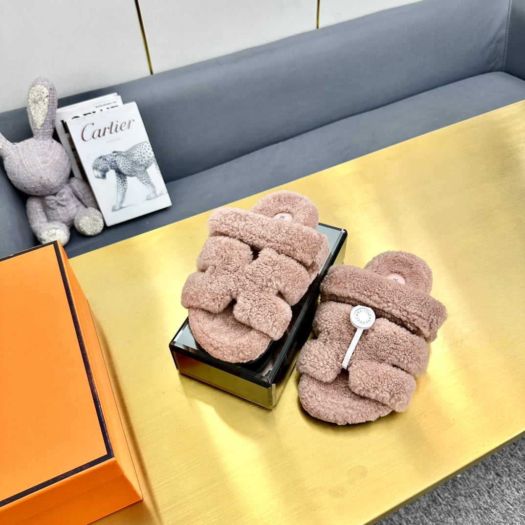 CHYPRE SANDAL LIGHT BROWN SHEARLING、mysite、Cacoeks