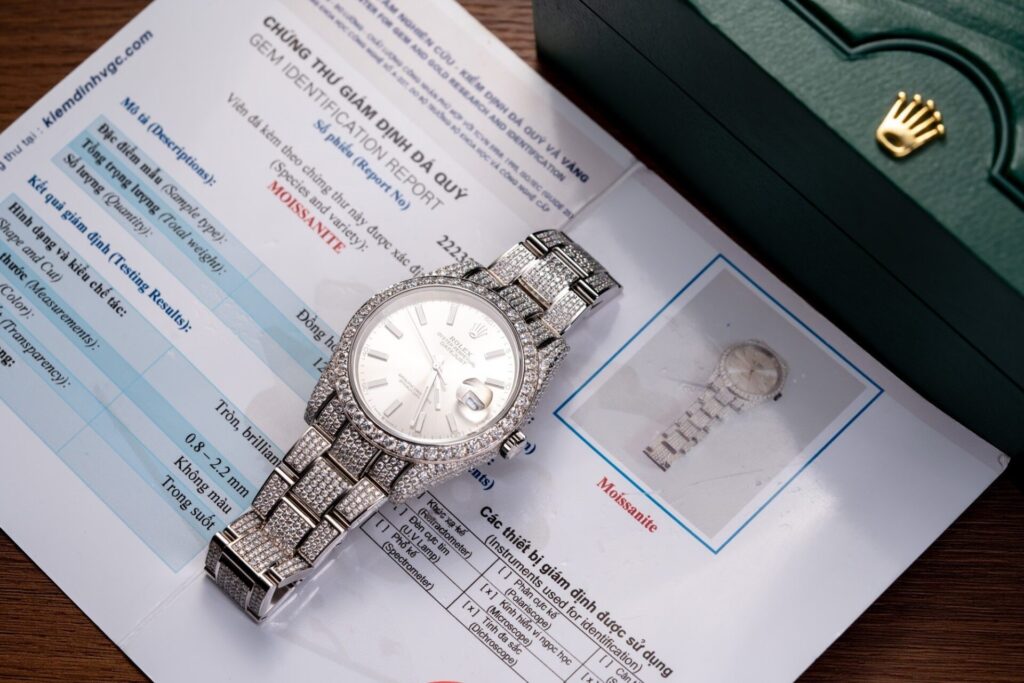 Đồng Hồ Rolex Datejust 126334 Đính Full Kim Cương Moissanite 41mm (4)
