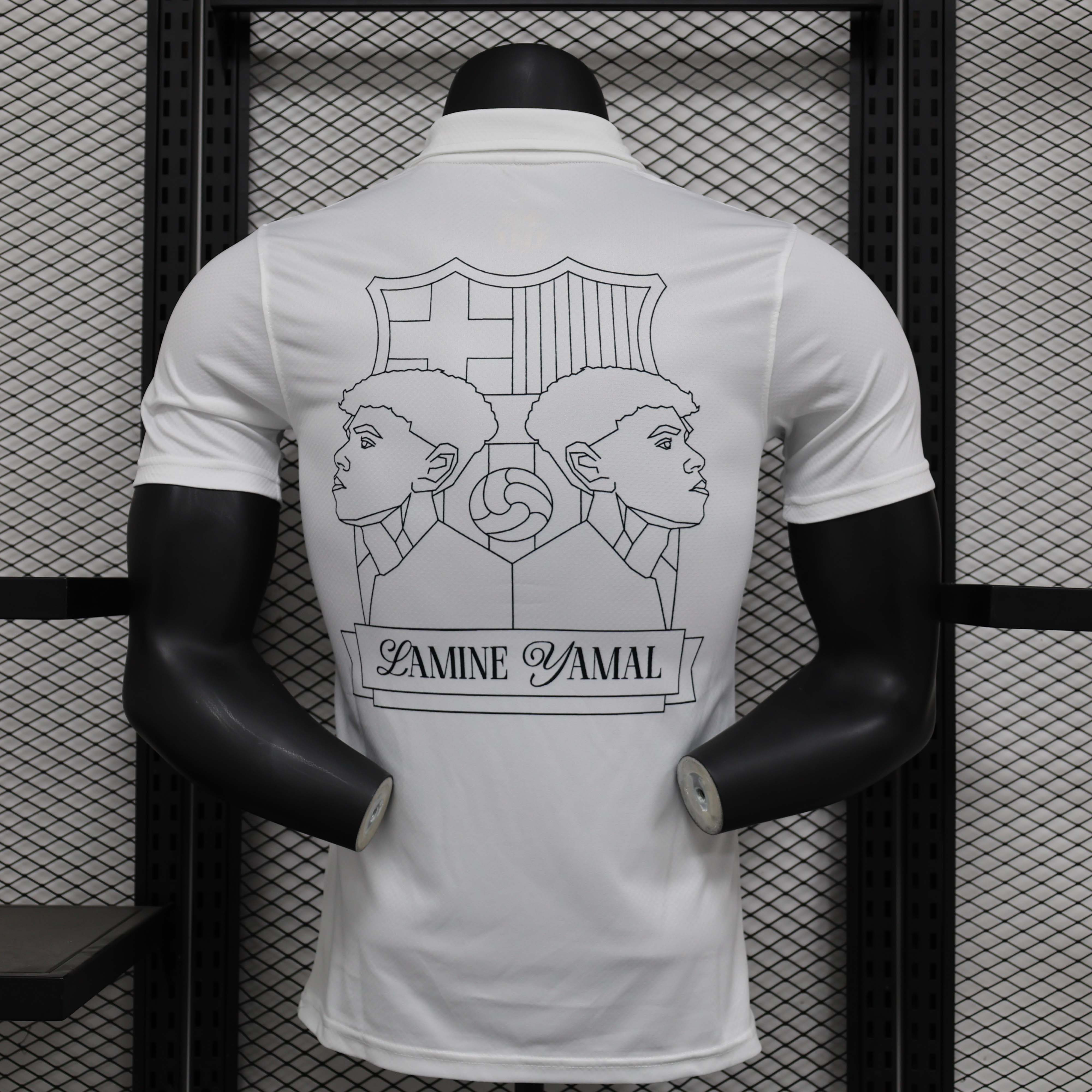 2024/2025 Player Version Barcelona Special Edition White Football Shirt 1:1 Thai Quality:football jersey mysite: unitedjerseyfootball 邓江浪:football