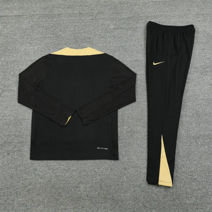 2024/2025 Barcelona half-training suit black with gold jersey set:football jersey mysite: unitedjerseyfootball 邓江浪:football