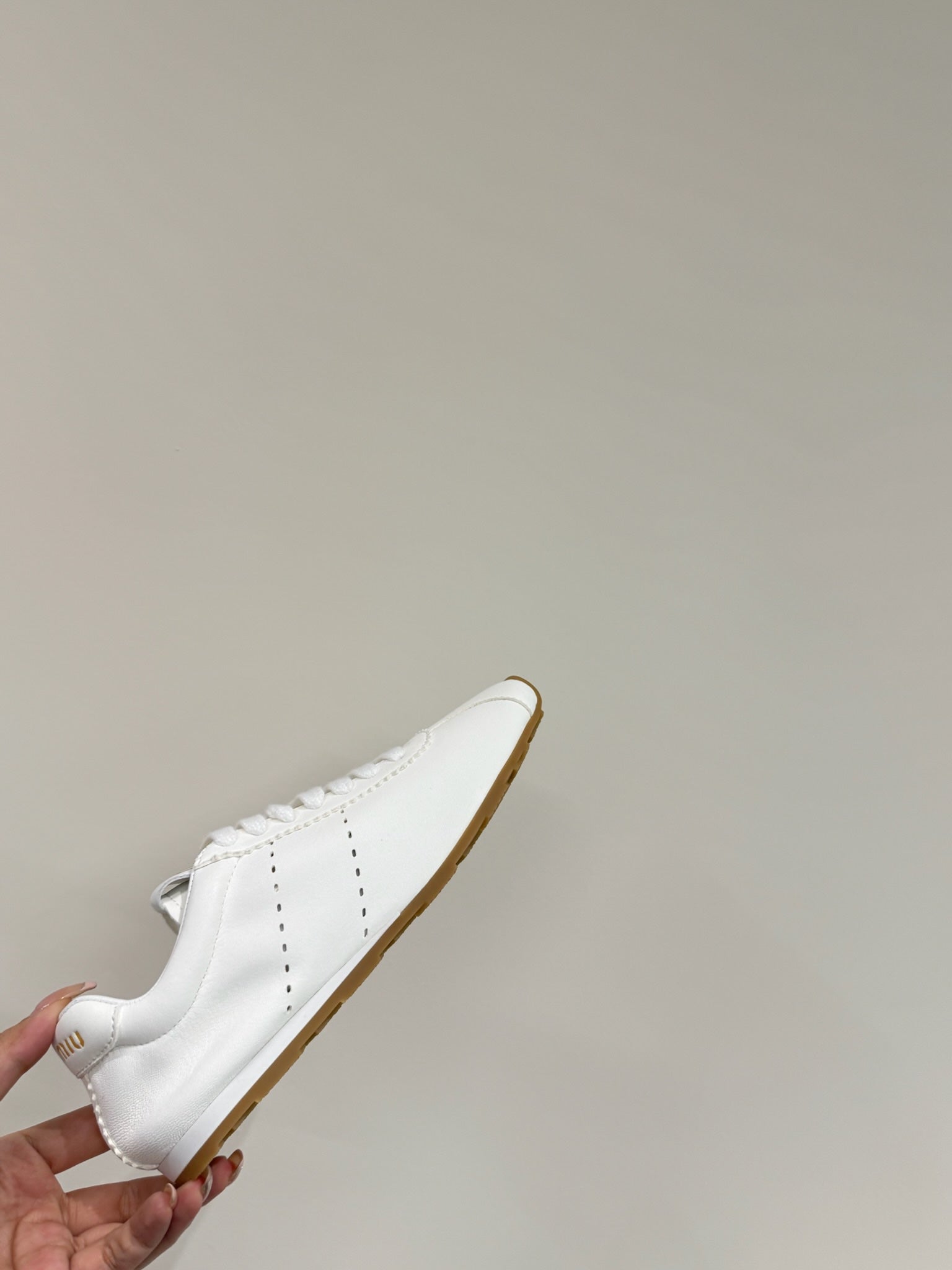 PLUME NAPPA SNEAKERS IN WHITE LAMBSKIN、mysite、Cacoeks