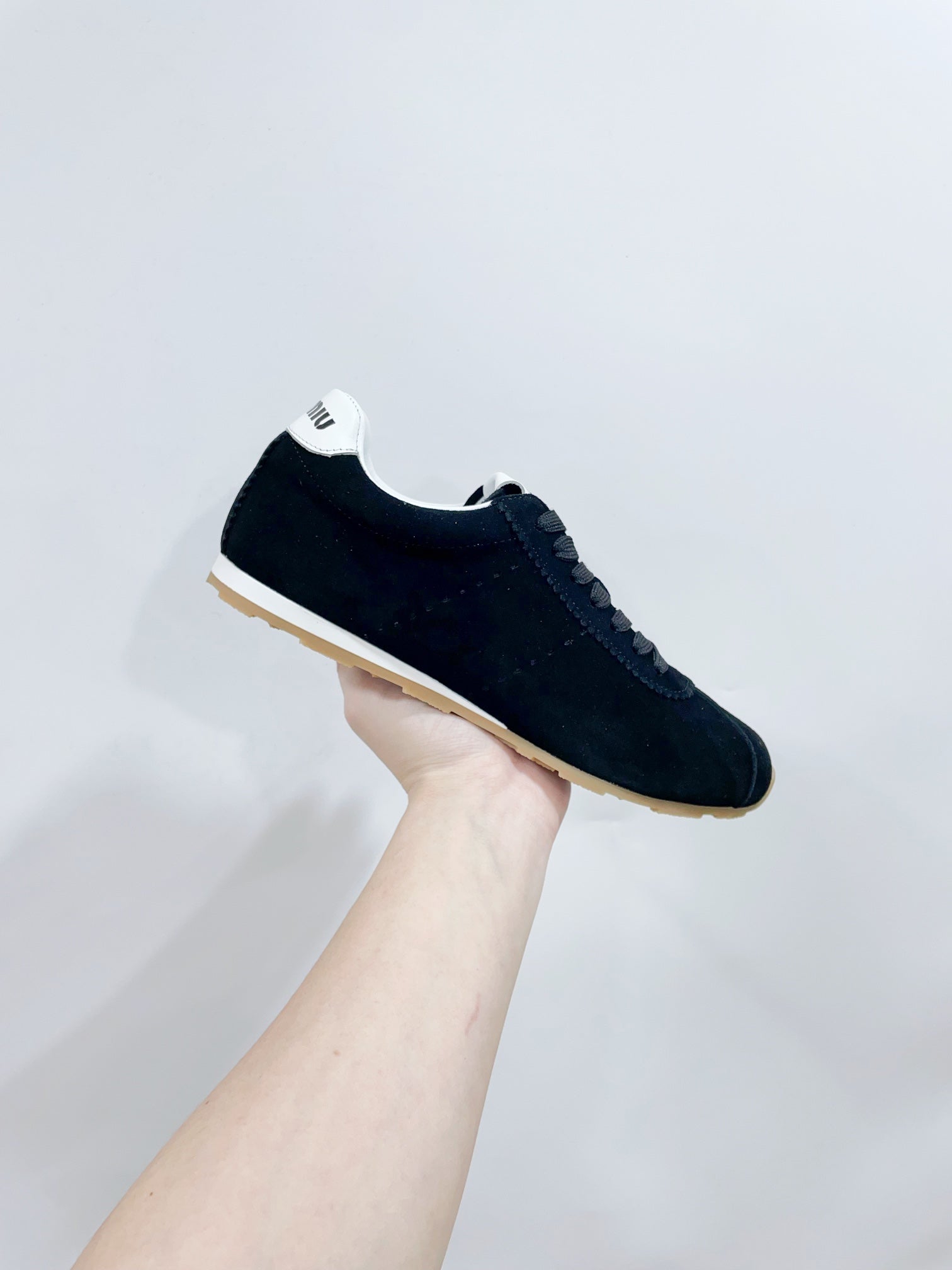 PLUME SUEDE SNEAKERS BLACK、mysite、Cacoeks