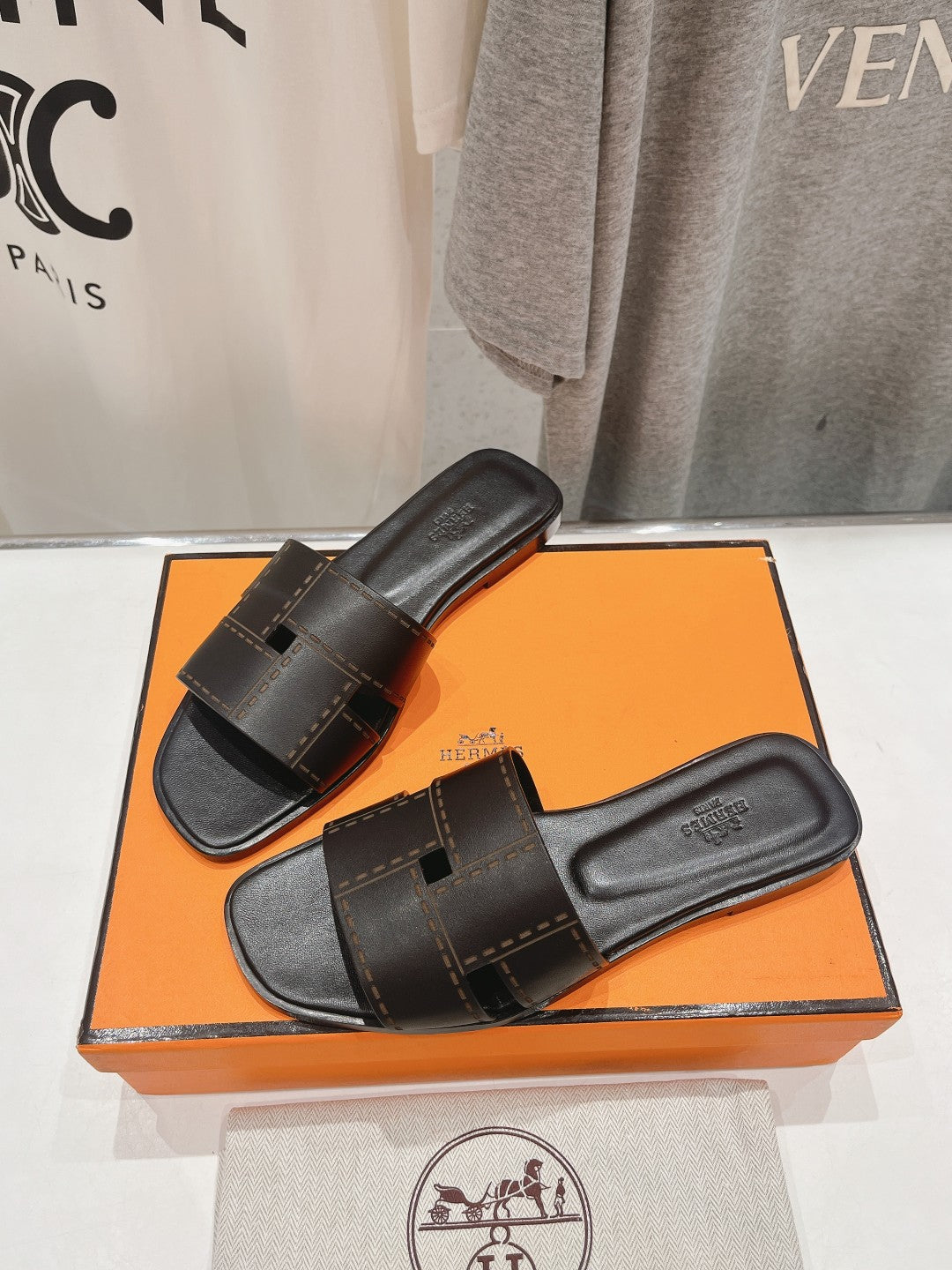 Idioma Sandal Black Calfskin、mysite、Cacoeks